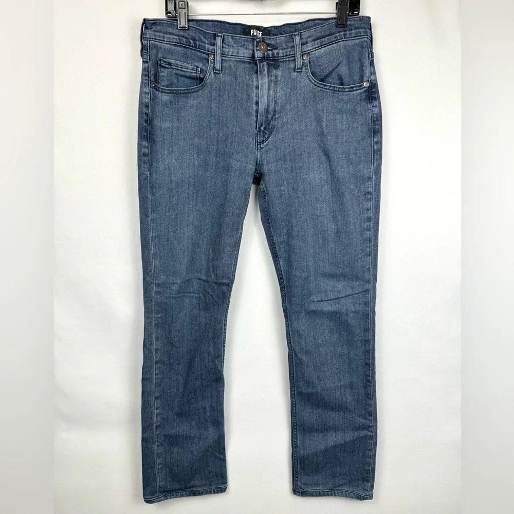 PAIGE Men’s Federal Denim Jeans Slim Straight Leg Jashua Wash Size 31 x 29